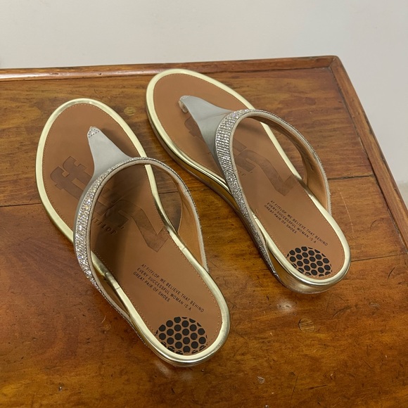 Fitflop Banda Sz 11.5 Silver Micro Crystal - Picture 3 of 5